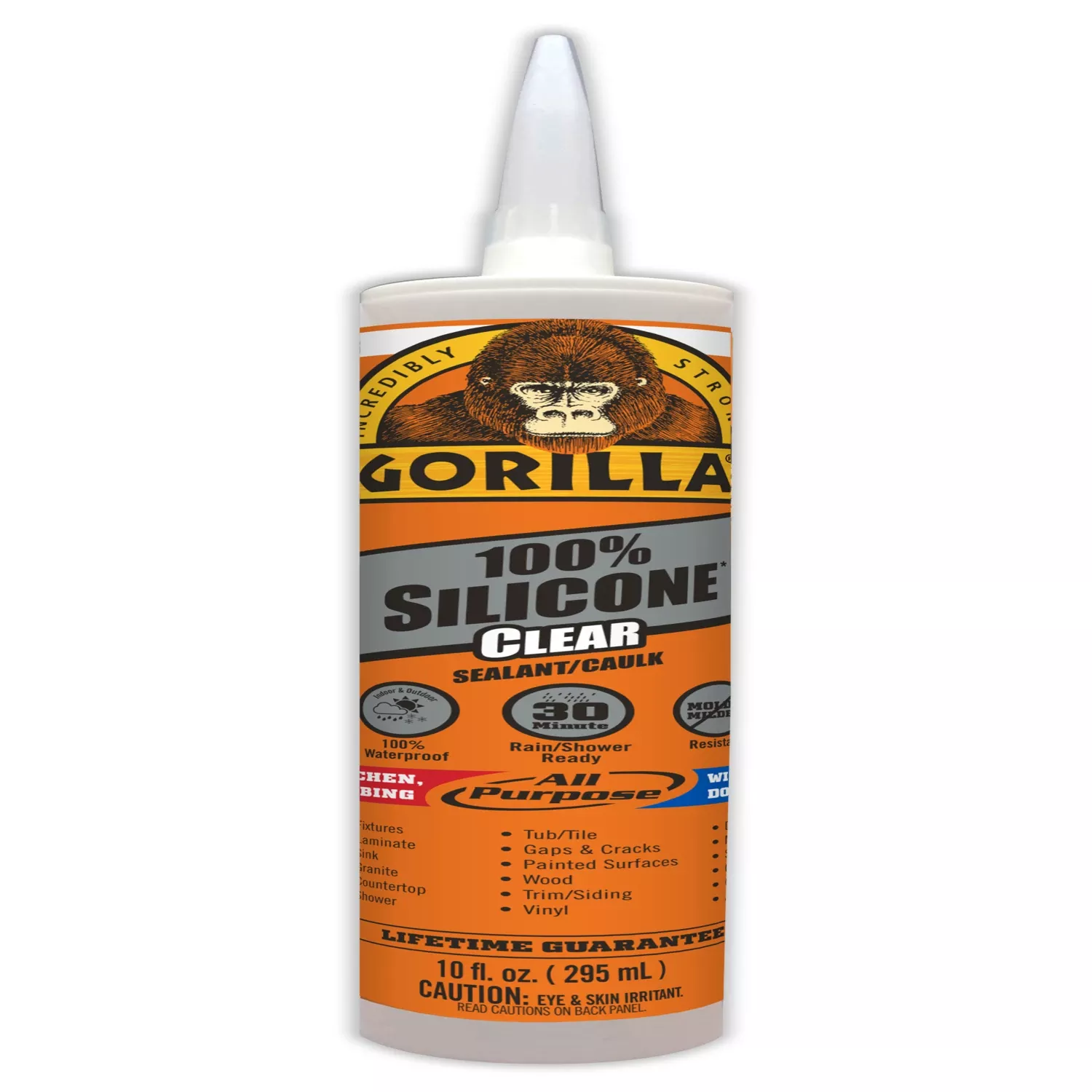 10 Oz. Clear Silicone All-purpose Sealant - Mold & Mildew Resistant
