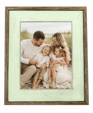 11x14 Seafoam Green Barnwood Picture Frame, Rustic Wood
