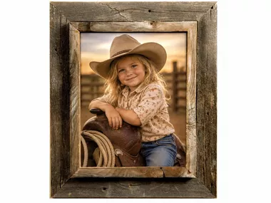 12x12 Western Picture Frame - Western Rustic Narrow Width 2.25 inch