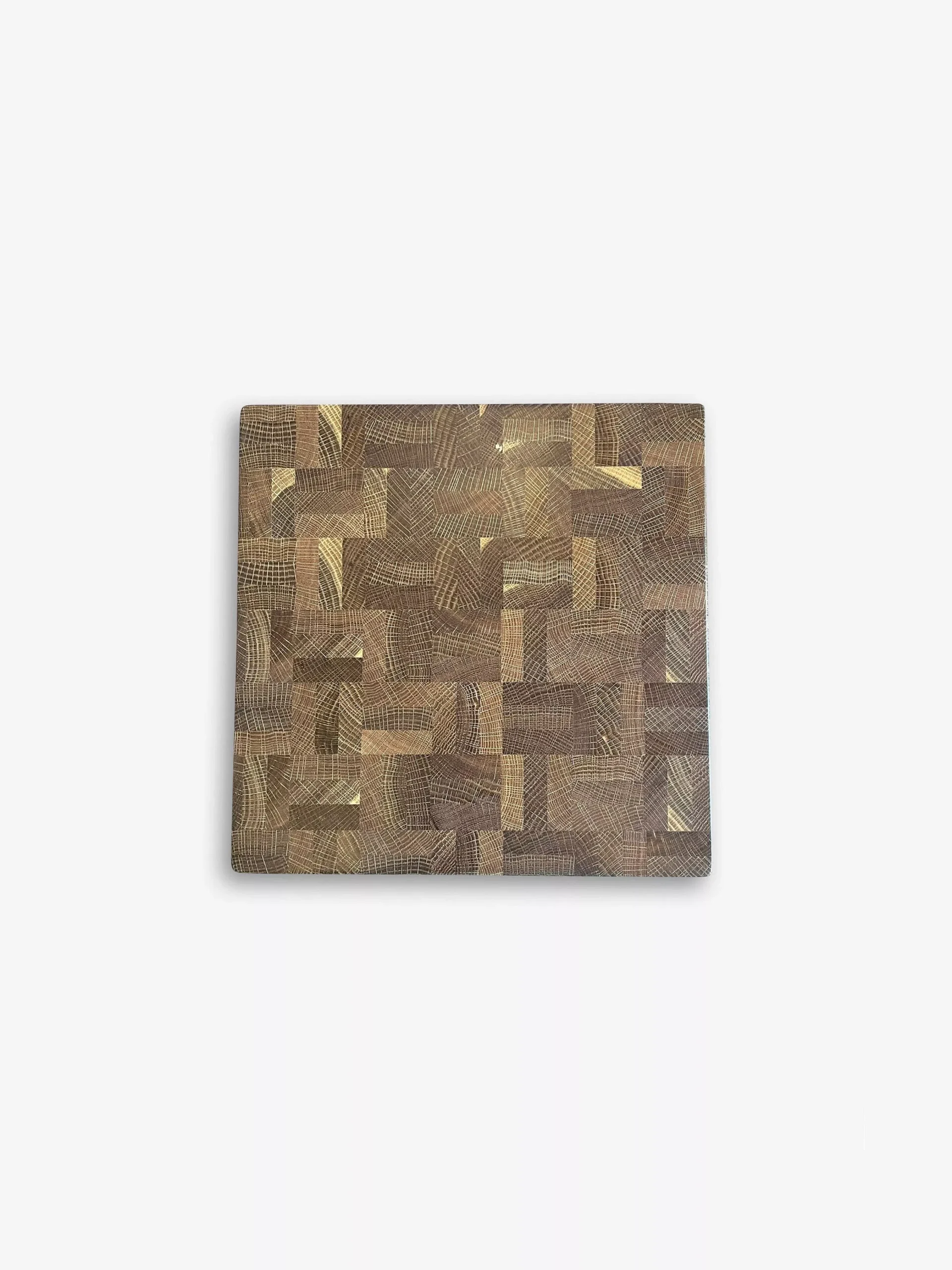 14" Cut Chop Square Cutting Board in Fumed Oak