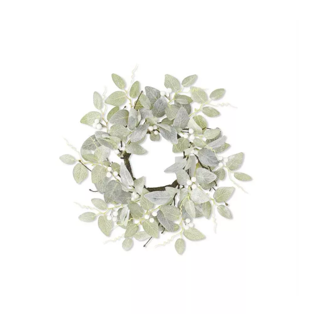 14" Flocked Fittonia Candle Ring