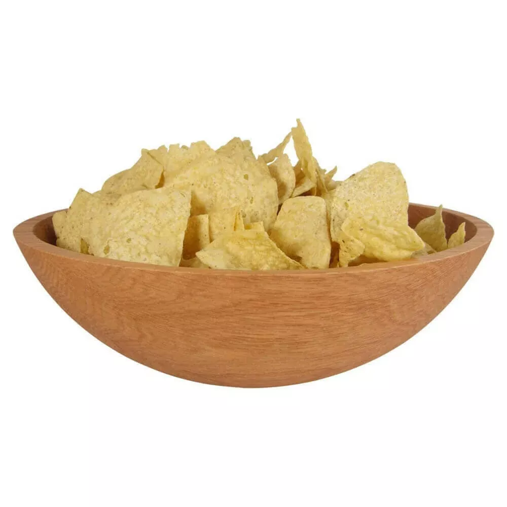 15 Inch Red Oak Wooden Bowl