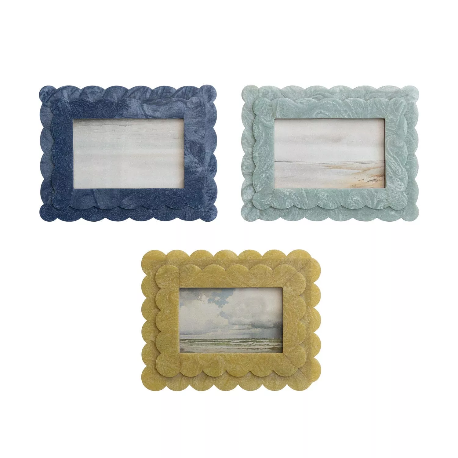 2 layered Scalloped Frame