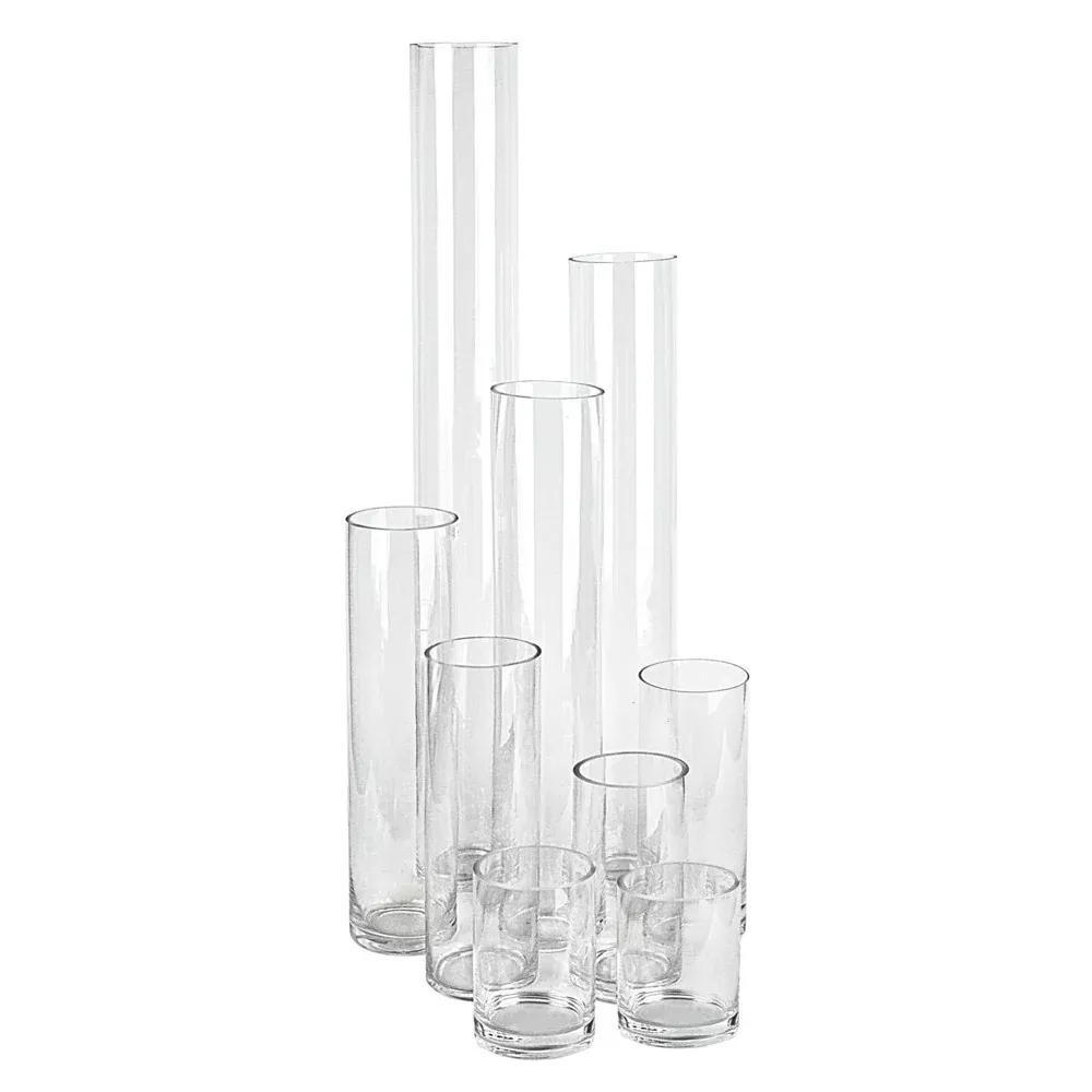 4-inch Top Clear Glass Cylinders