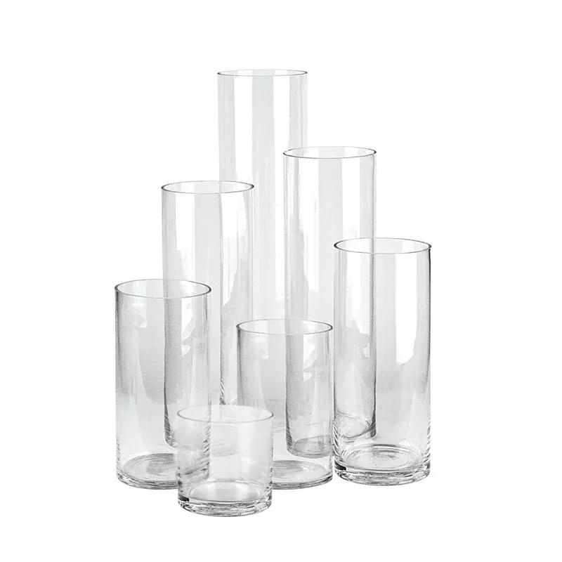 5-inch Top Clear Glass Cylinders