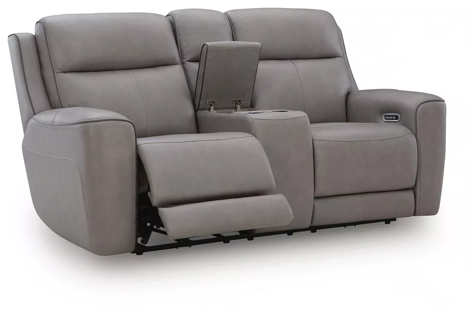 5Z-Comfort Power Reclining Loveseat with Console