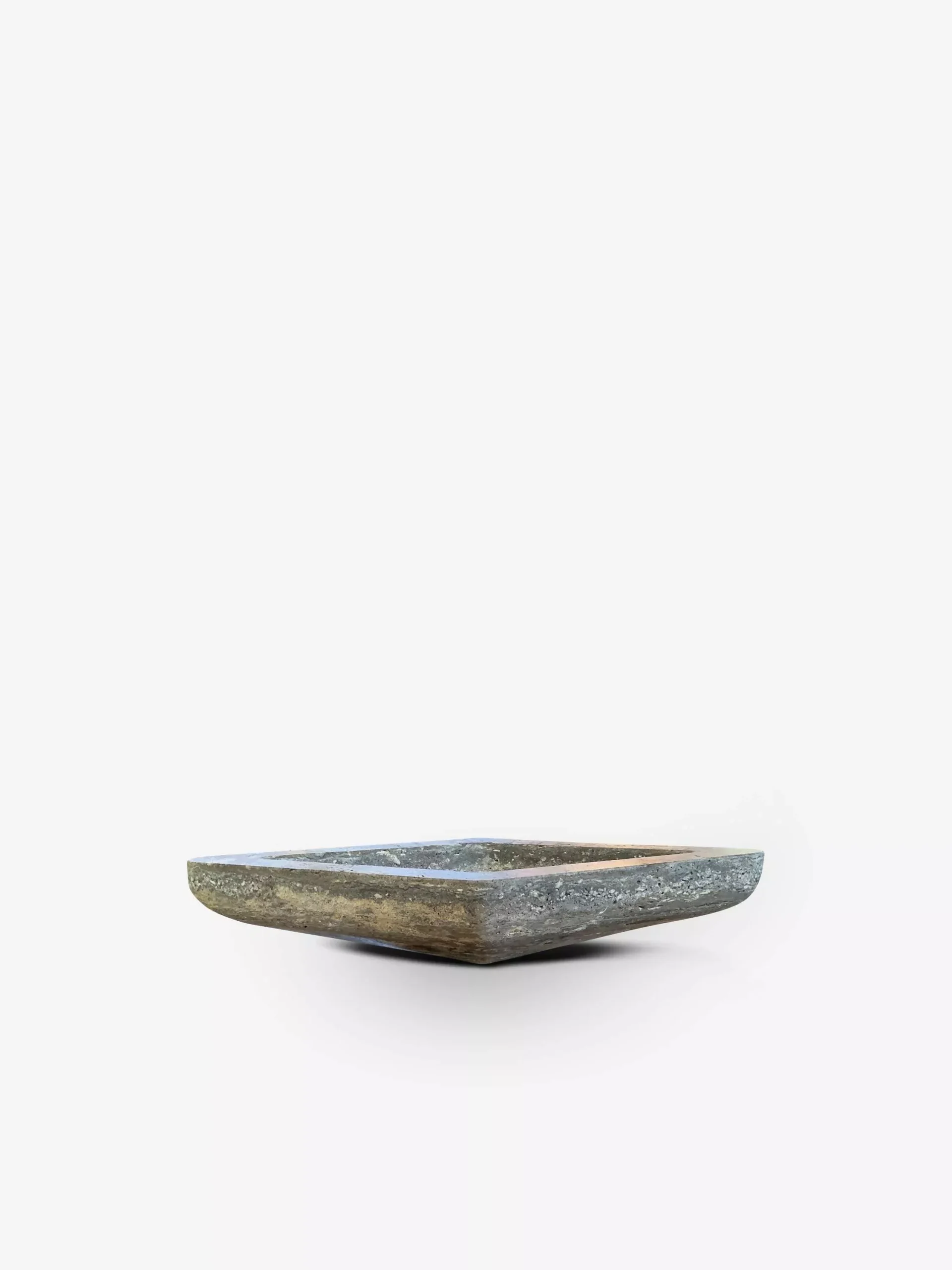 Ace Small Bowl in Brown Travertine
