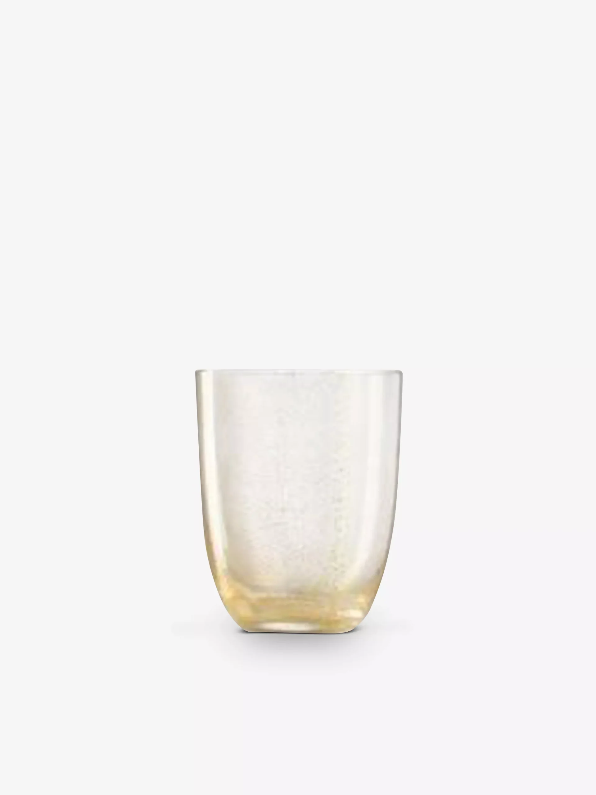 ACQUA FOGLIA ORO WATER GLASS CLEAR GOLD