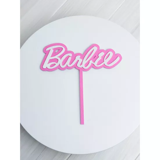 Acrylic topper 3 mm Barbie on a leg