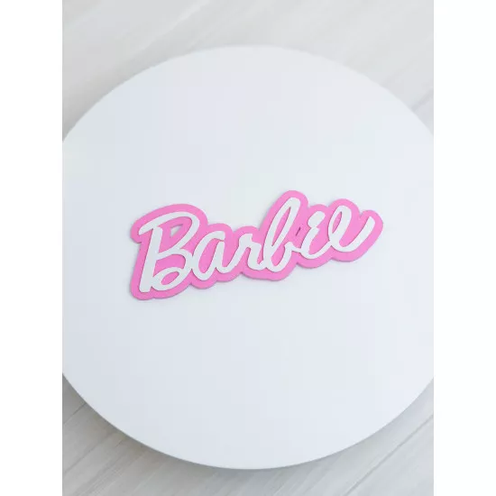 Acrylic topper 3 mm Barbie side
