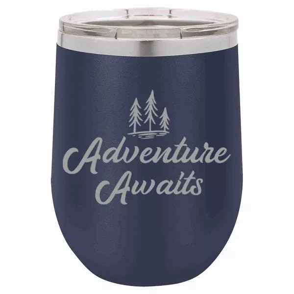 "Adventure Awaits" 12 oz Wine Mug