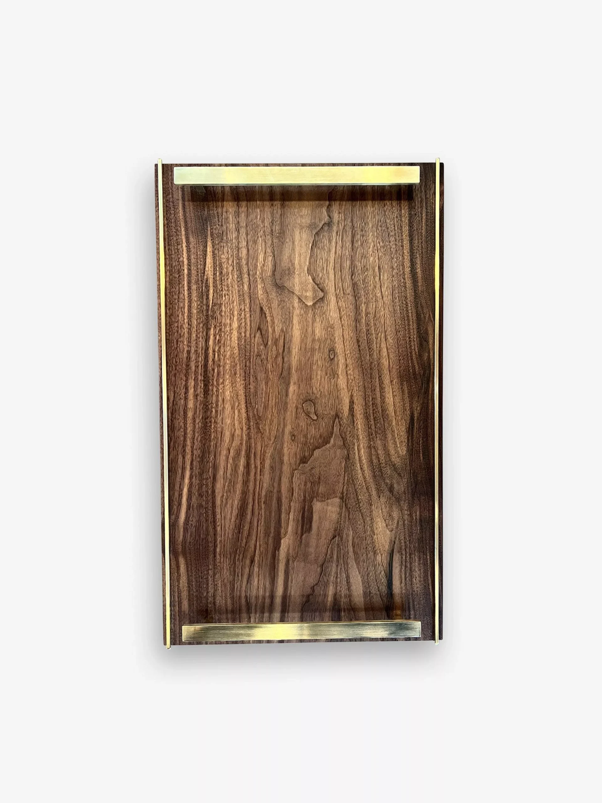 Afternoon Delight Tray in Black Walnut with Solid Brass Handles