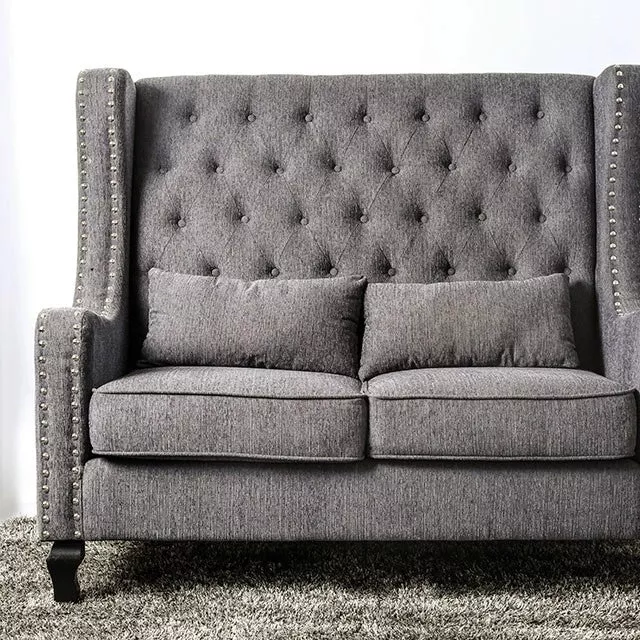 Alicante Love Seat Bench, Gray