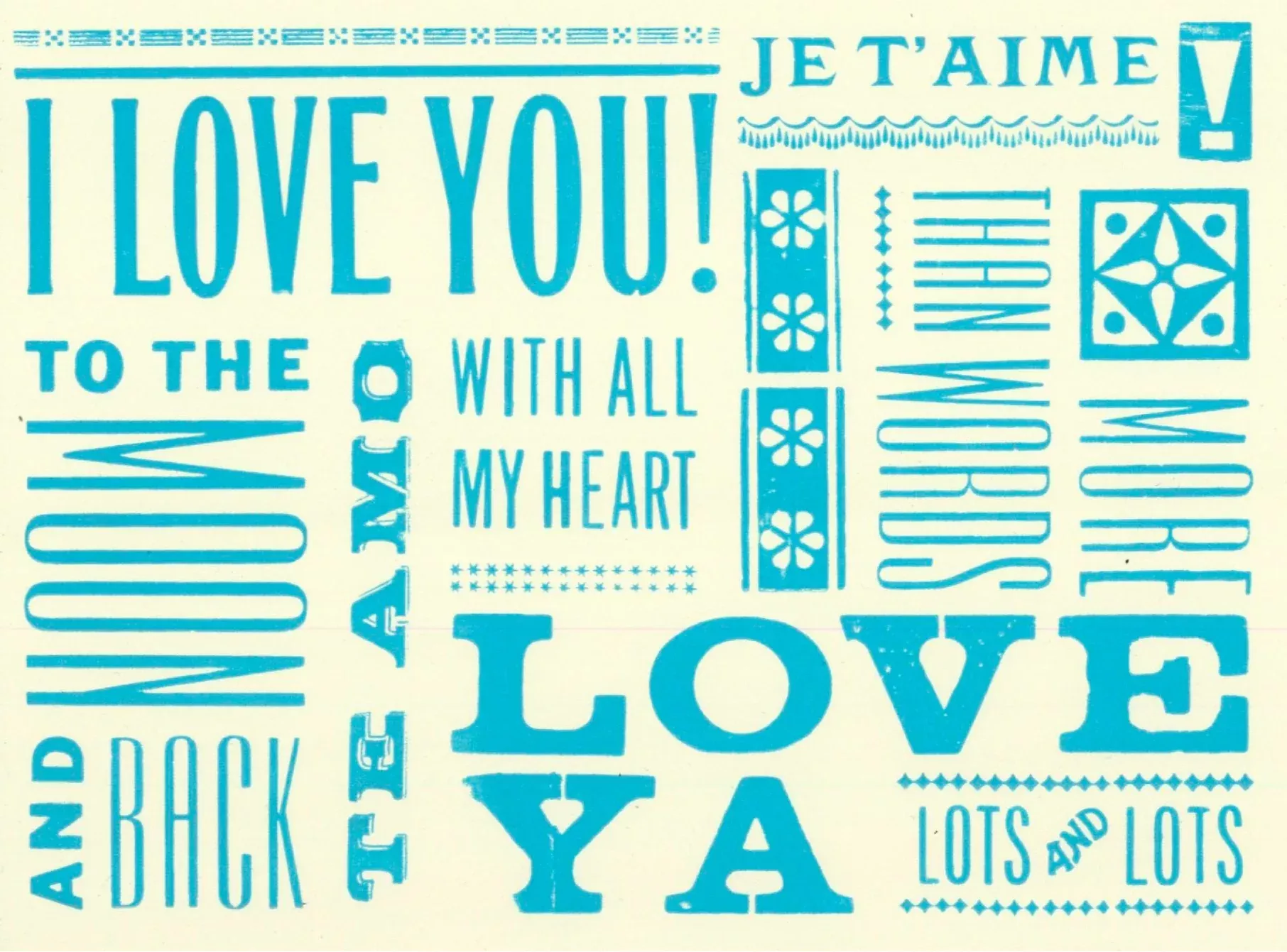 All Types of Love Card