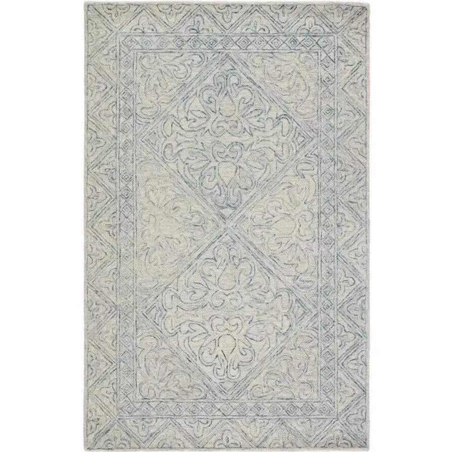 Almira Carmen Blue Wool Rug