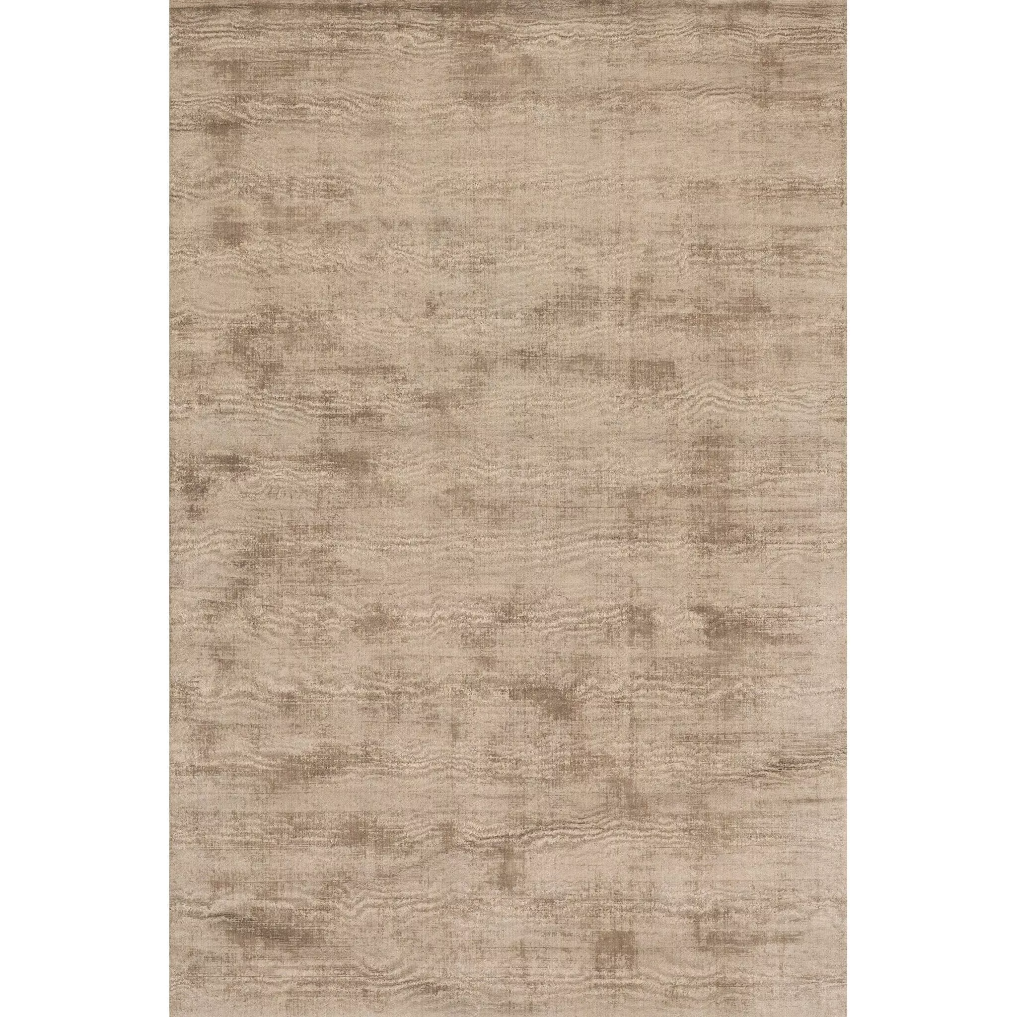 Alva Taupe Hand Loom Knotted Viscose Rug