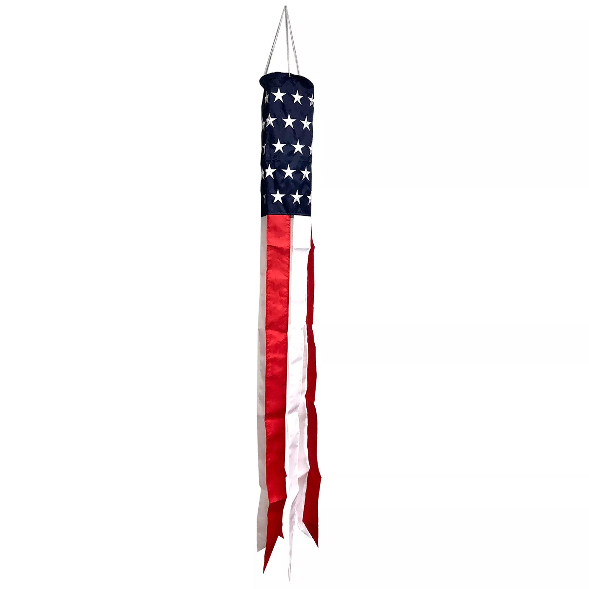American Flag Embroidered 60" Large Windsock