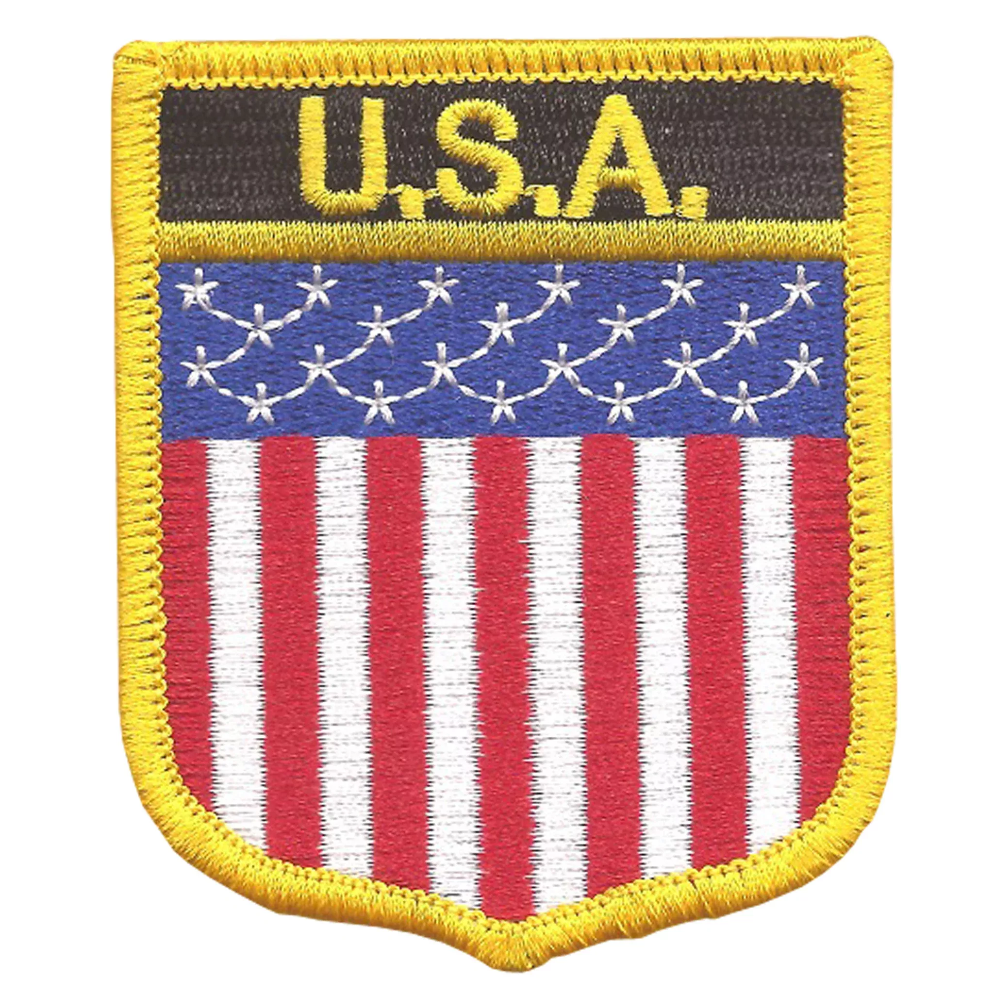 American Flag Shield Patch - Sew or Iron-On
