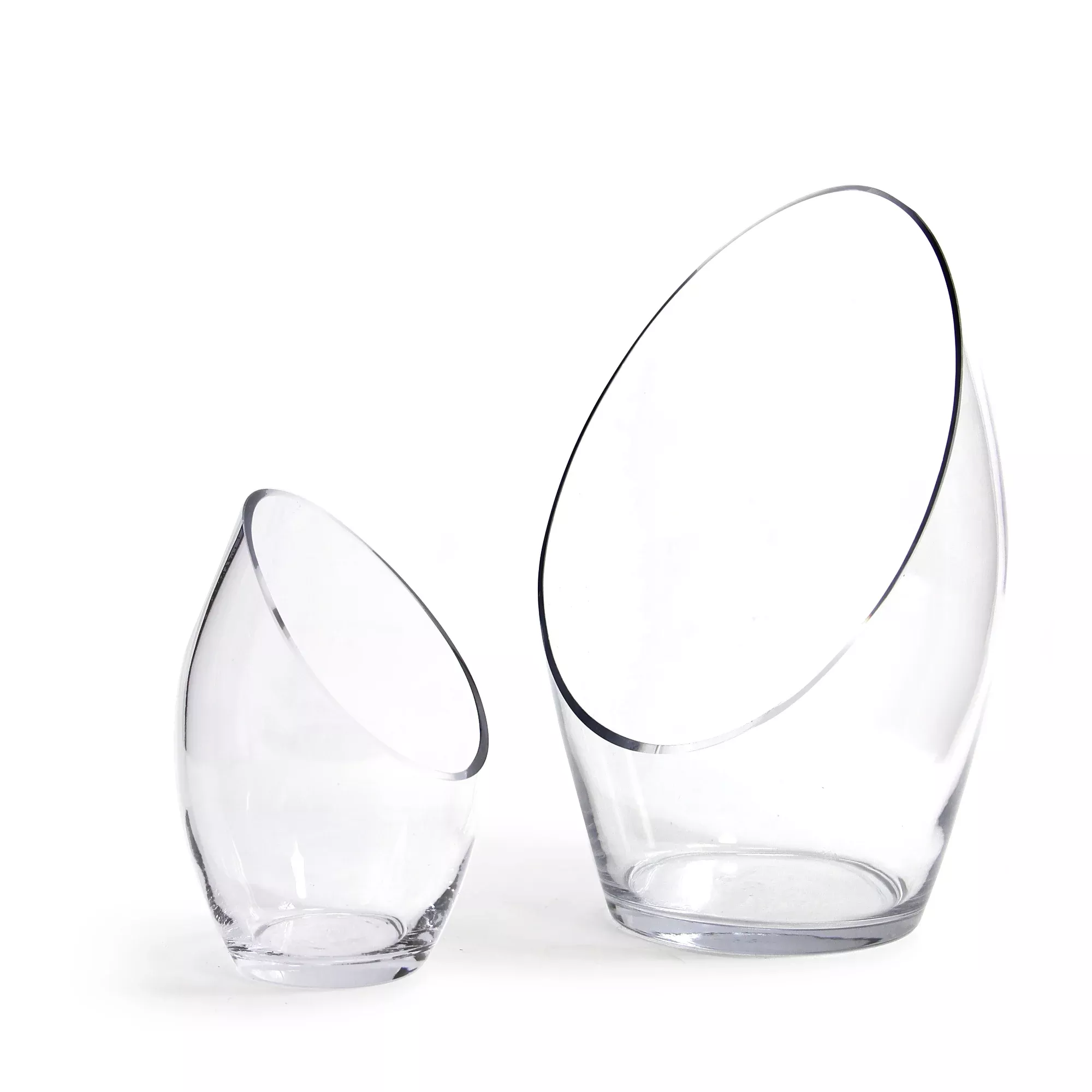 Angled Oval Vase