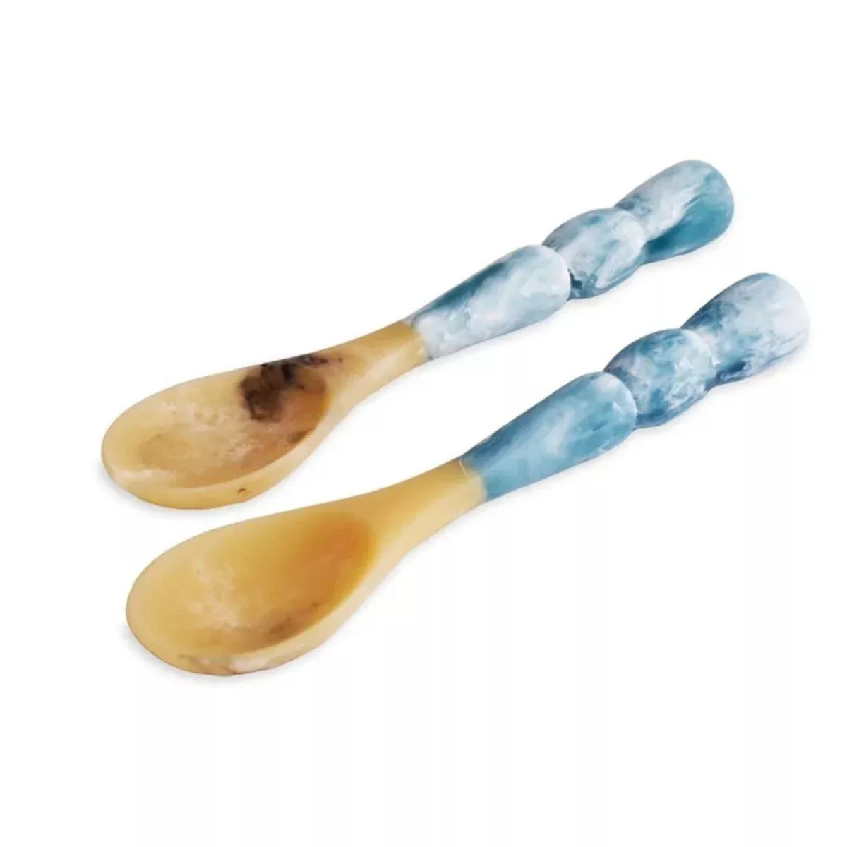Aqua Resin Salad Servers, 13"