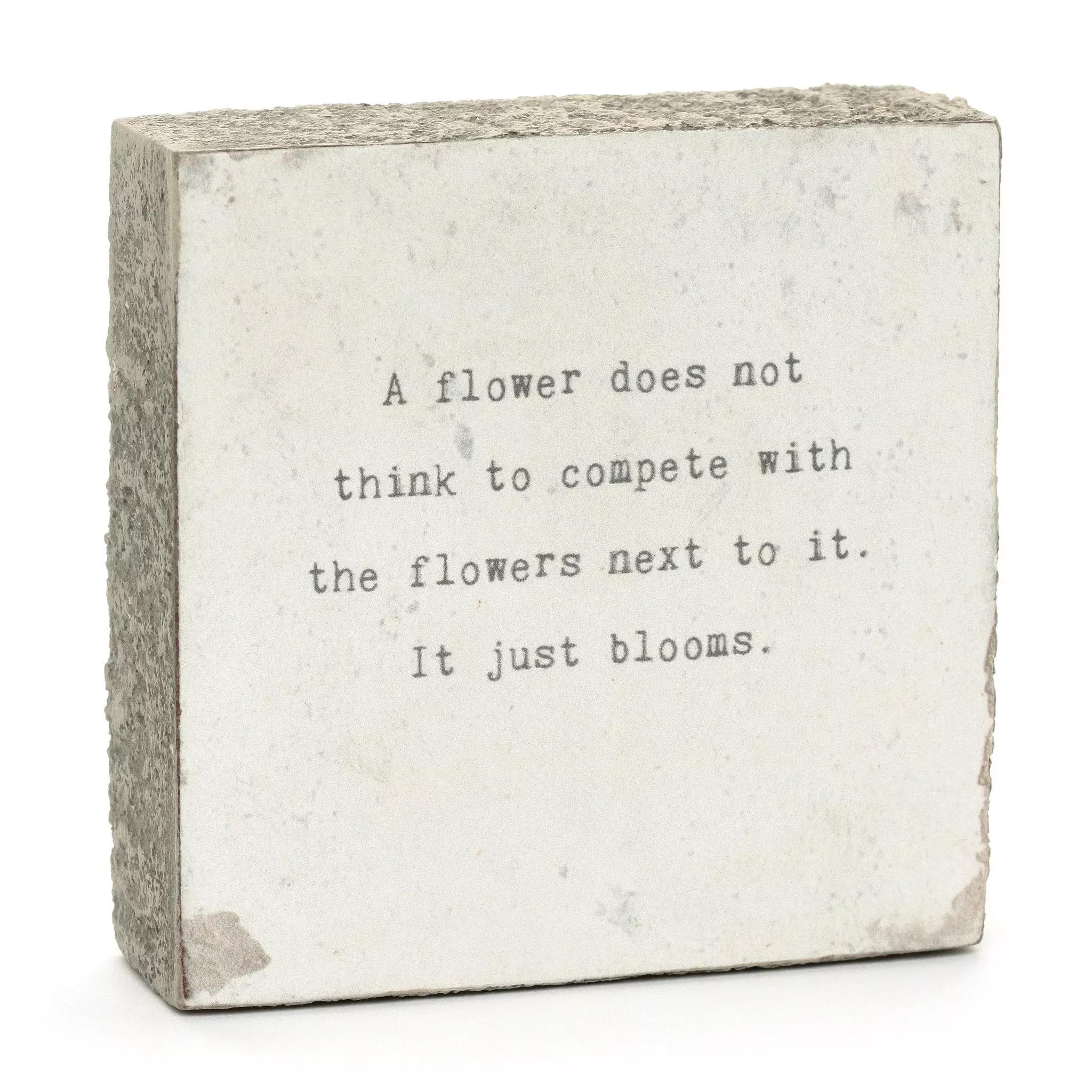 Art Block - Little Gem - A Flower Does Not