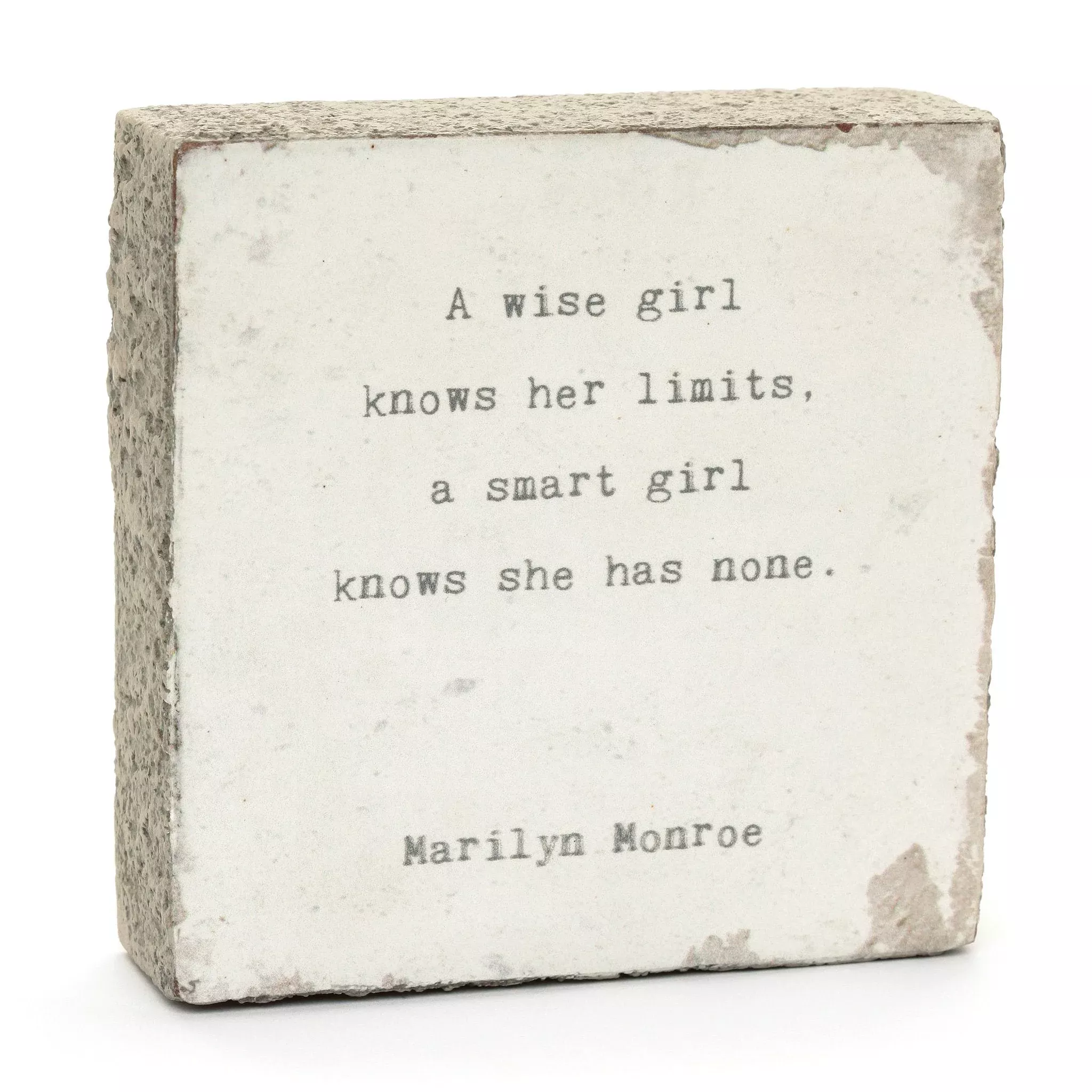 Art Block - Little Gem - A Wise Girl (Marilyn Monroe)