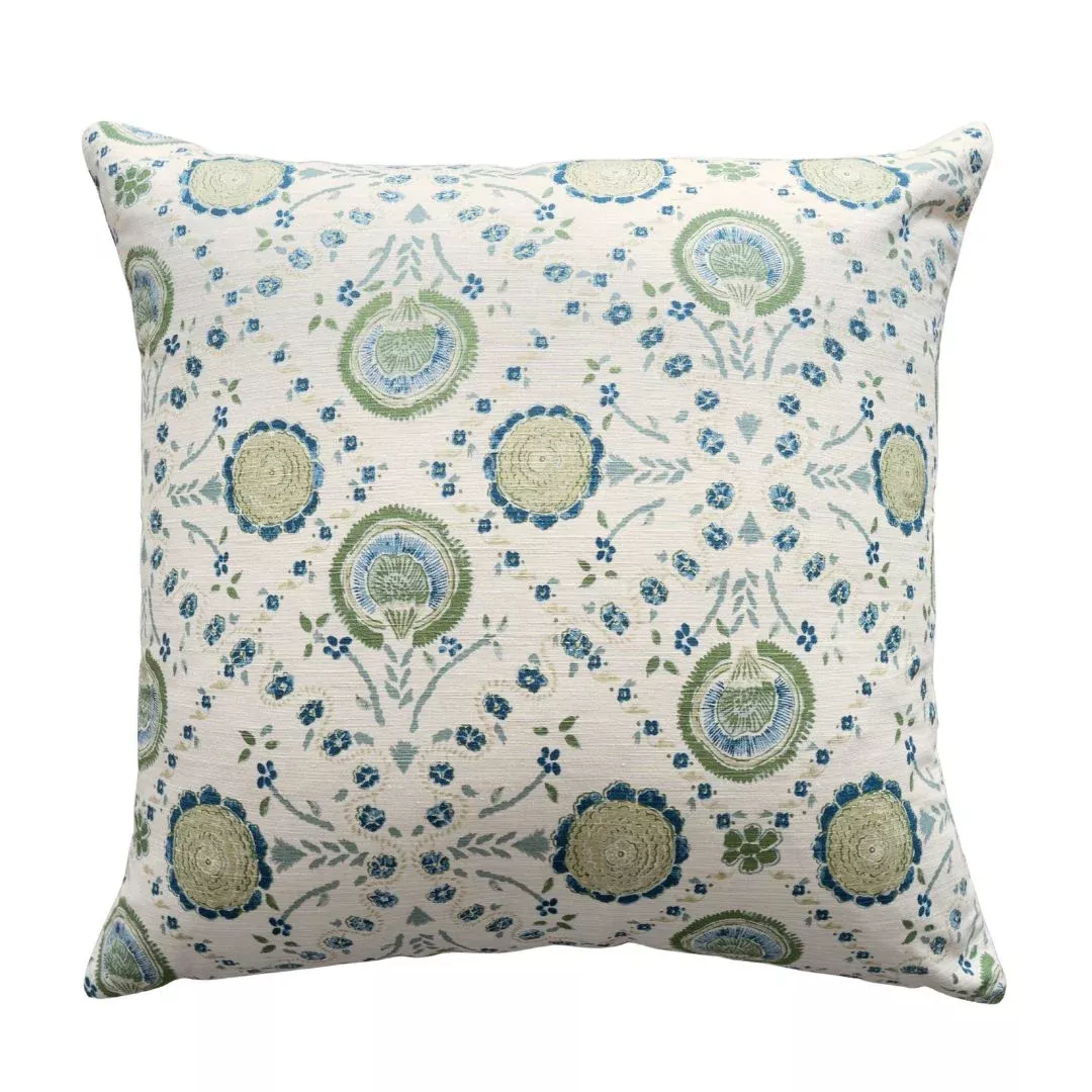 Athena Block Print Pillow - 22"