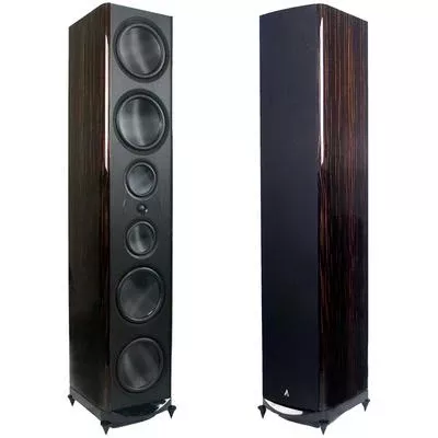 Atlantic Technology - Flagship Premium Front Channel Floorstanding Speaker - Makssar Ebony - 8600eLR-GLB-MEB