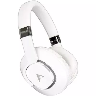 Atlantic Technology - Noise Isolating Wireless Over-Ear Headphone - White - FS-BT210-WHT