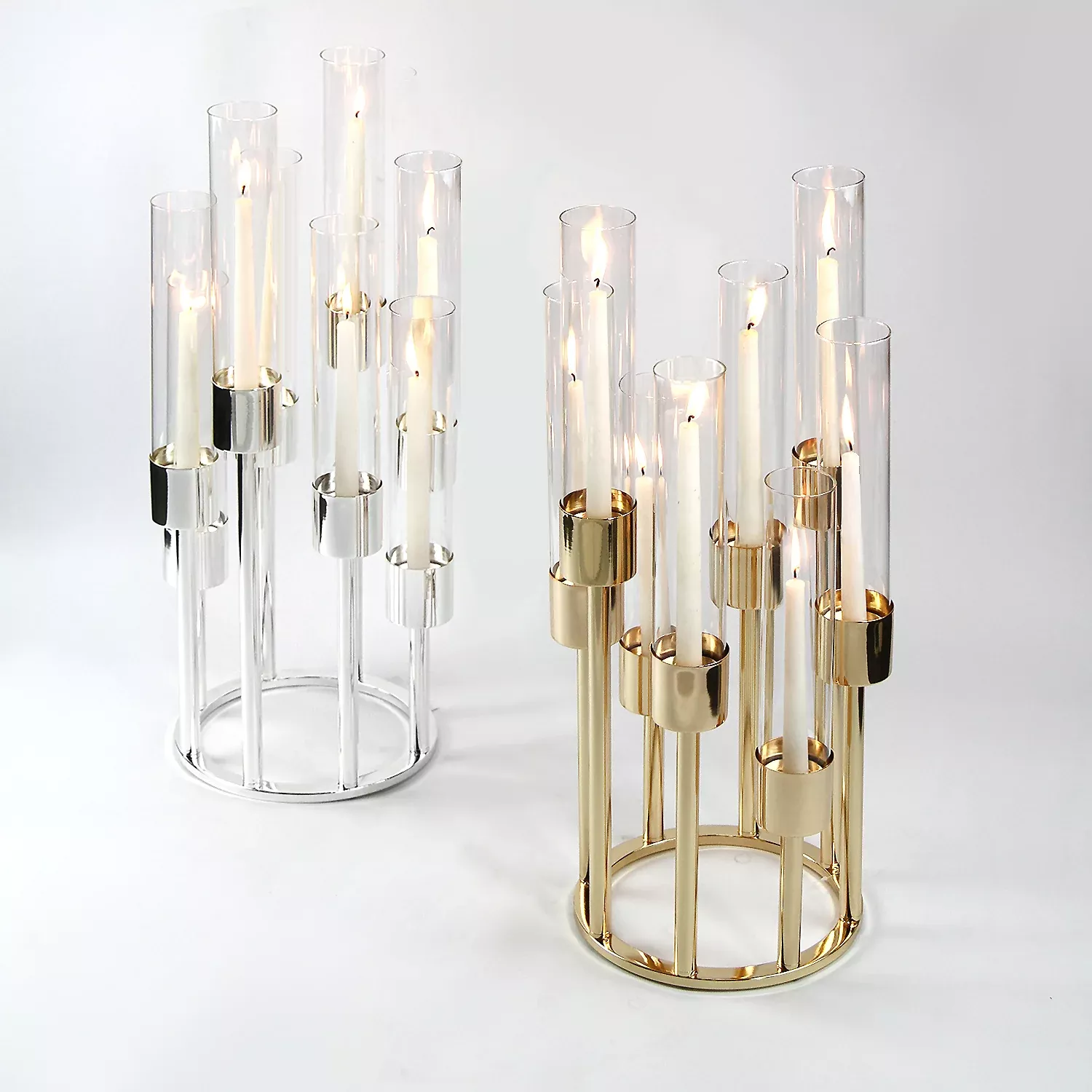 Aura Octet Tabletop Candelabra