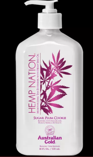 Australian Gold Hemp Nation Sugar Plum Cookie Tan Extender 18oz