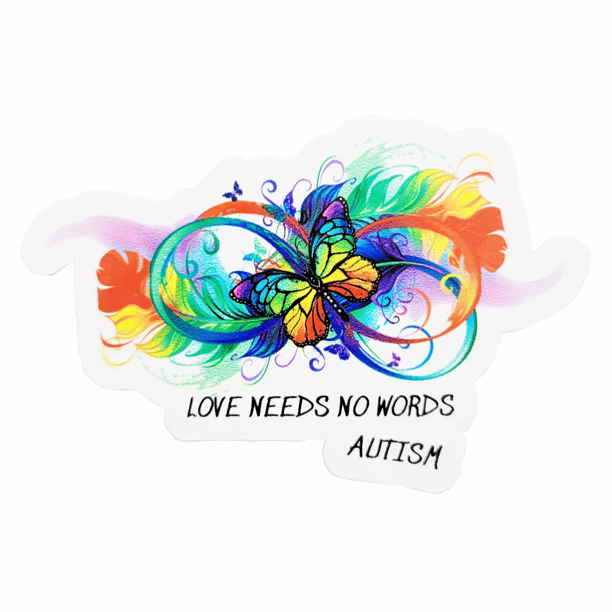 Autism Sticker Love Needs No Words