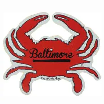 Baltimore Baseball Crab Sticker
