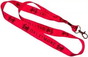 Baltimore Crab Red Lanyard