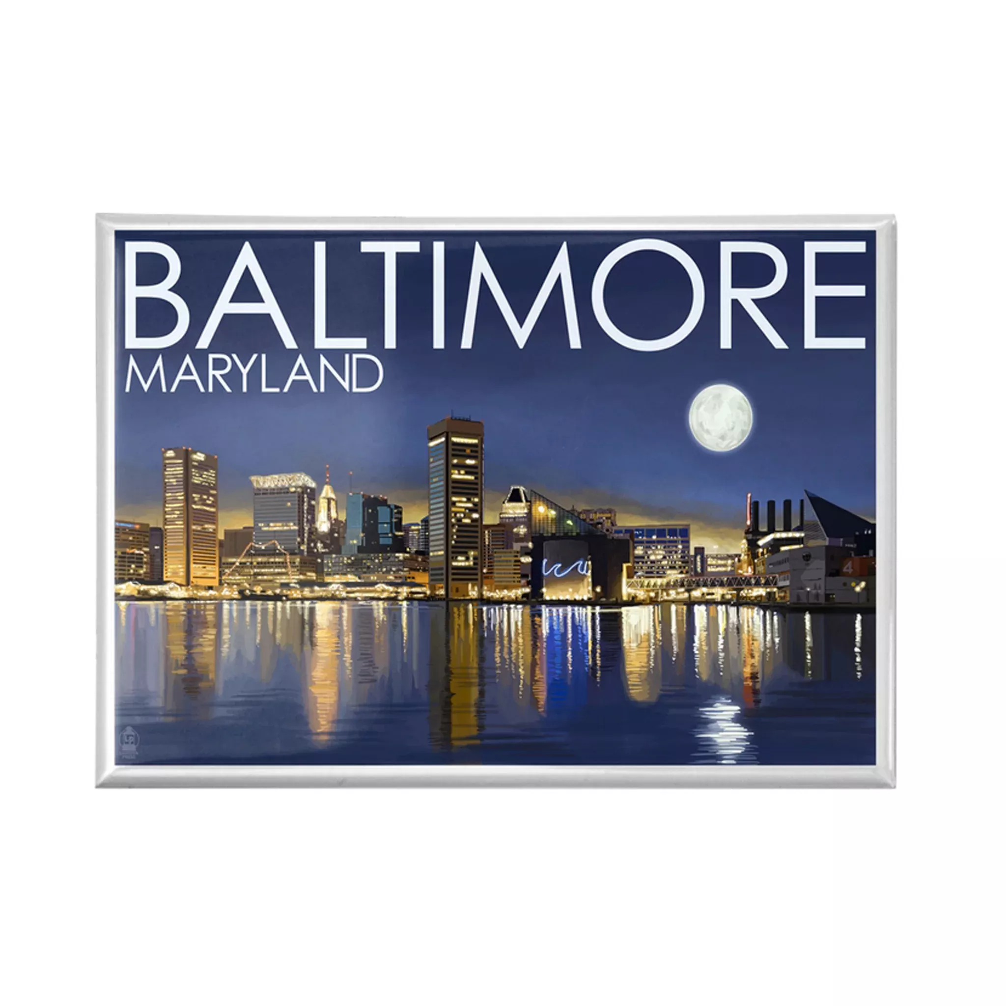 Baltimore Maryland Harbor Rectangular Magnet