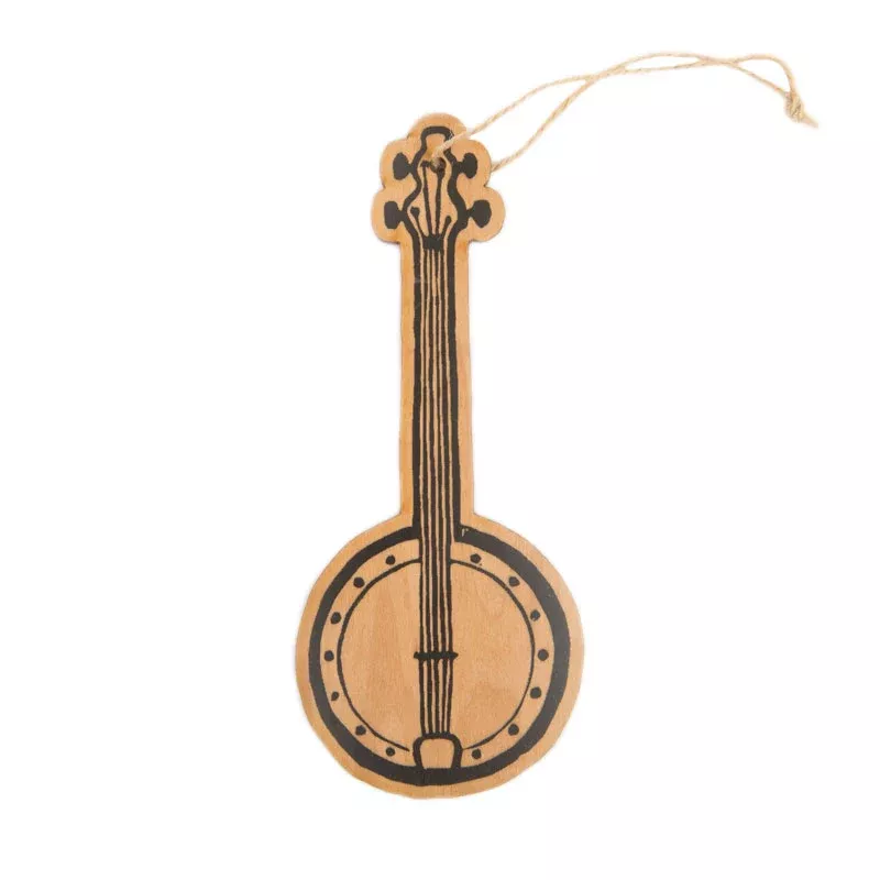 Banjo Wooden Ornament