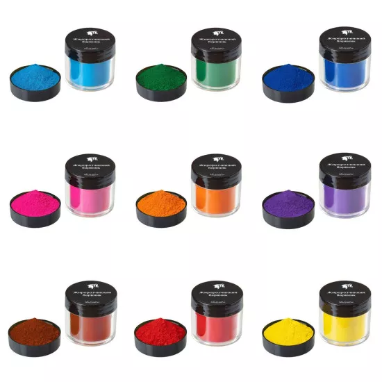 Basic set of fat-soluble dyes of 9 colors Packaged in 50 ml
