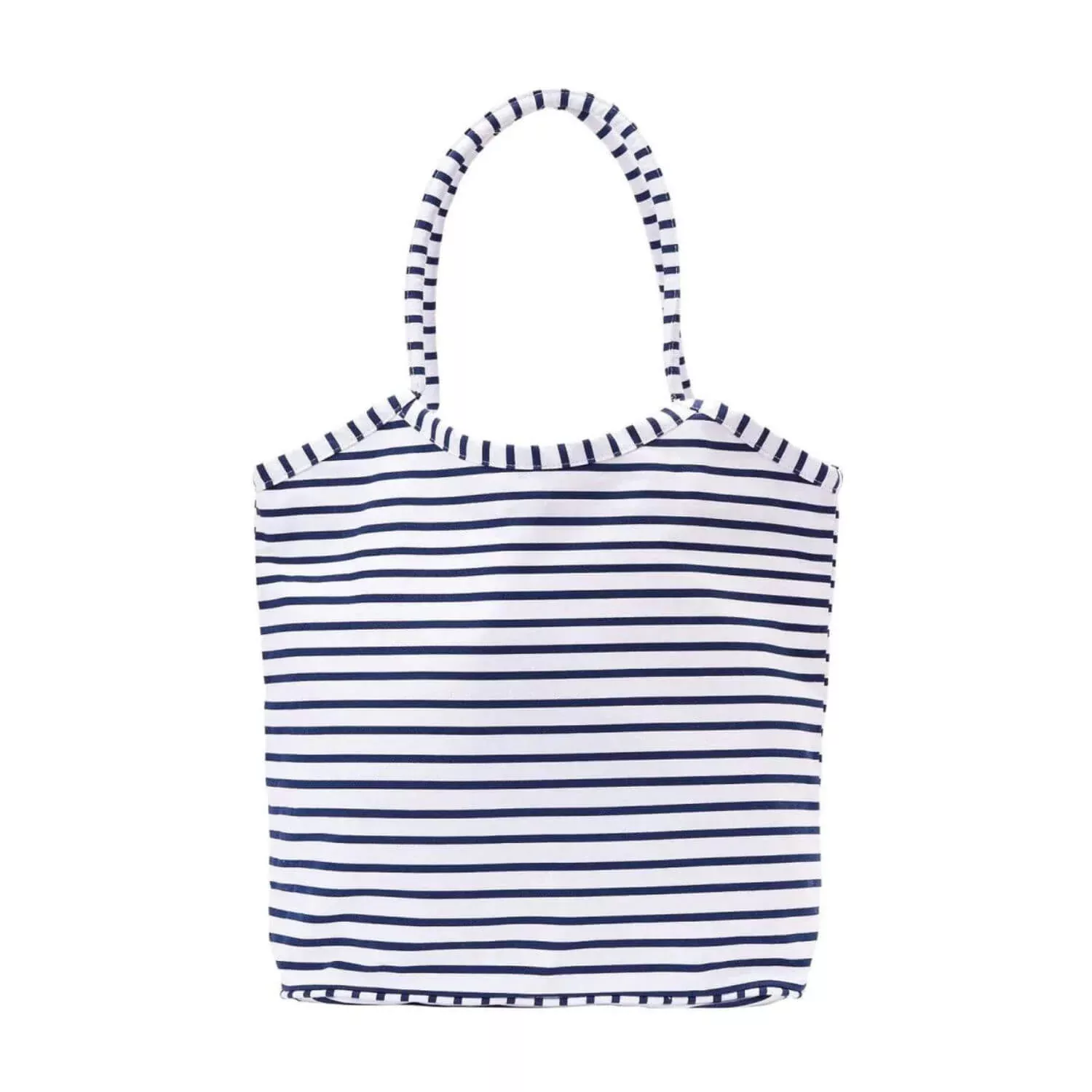 Bateau Navy Stripe Canvas Bucket Bag