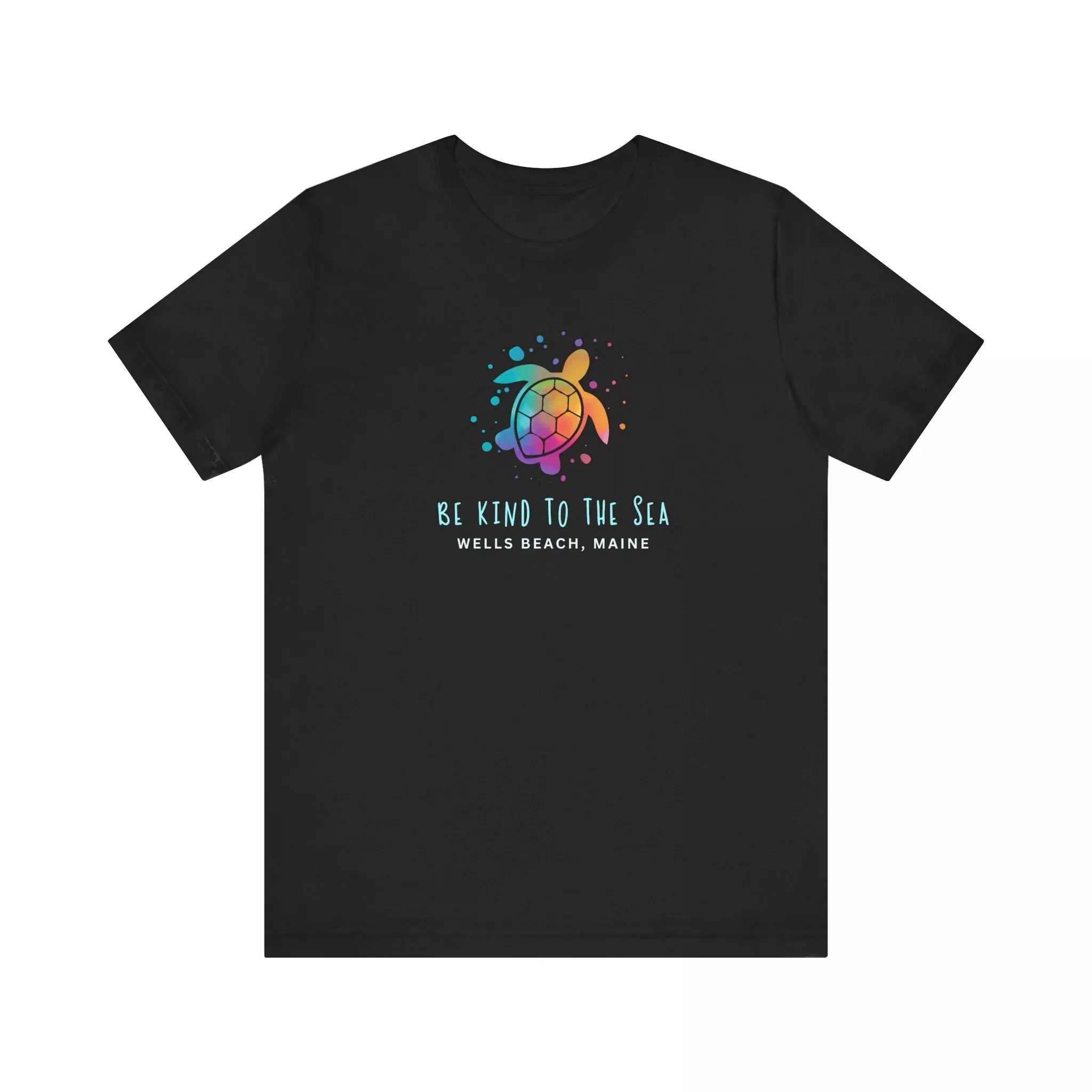Be Kind to the Sea Personalized Beach Tee, Deep Sea Colors