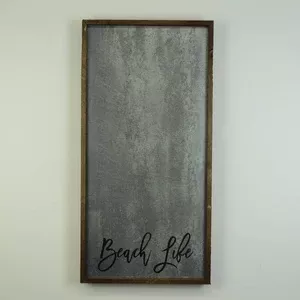 "Beach Life" 12x24 Vertical Metal Sign & Magnet Board - HG024