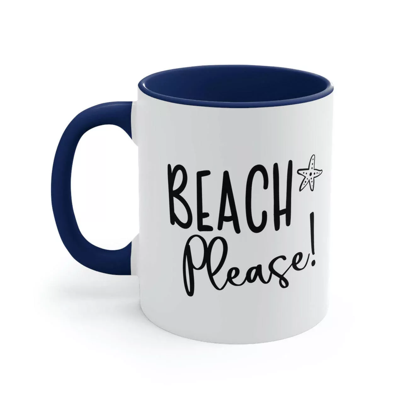 BEACH Please! Ceramic Beach Coffee Mug, 5 Colors