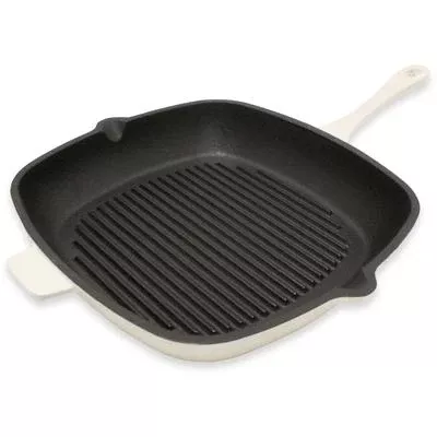 BergHOFF - Neo 11" Cast Iron Square Grill Pan - Meringue - 2220317