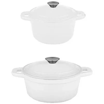 BergHOFF - Neo 4-Piece Cast Iron Cookware Set - White - 2220012