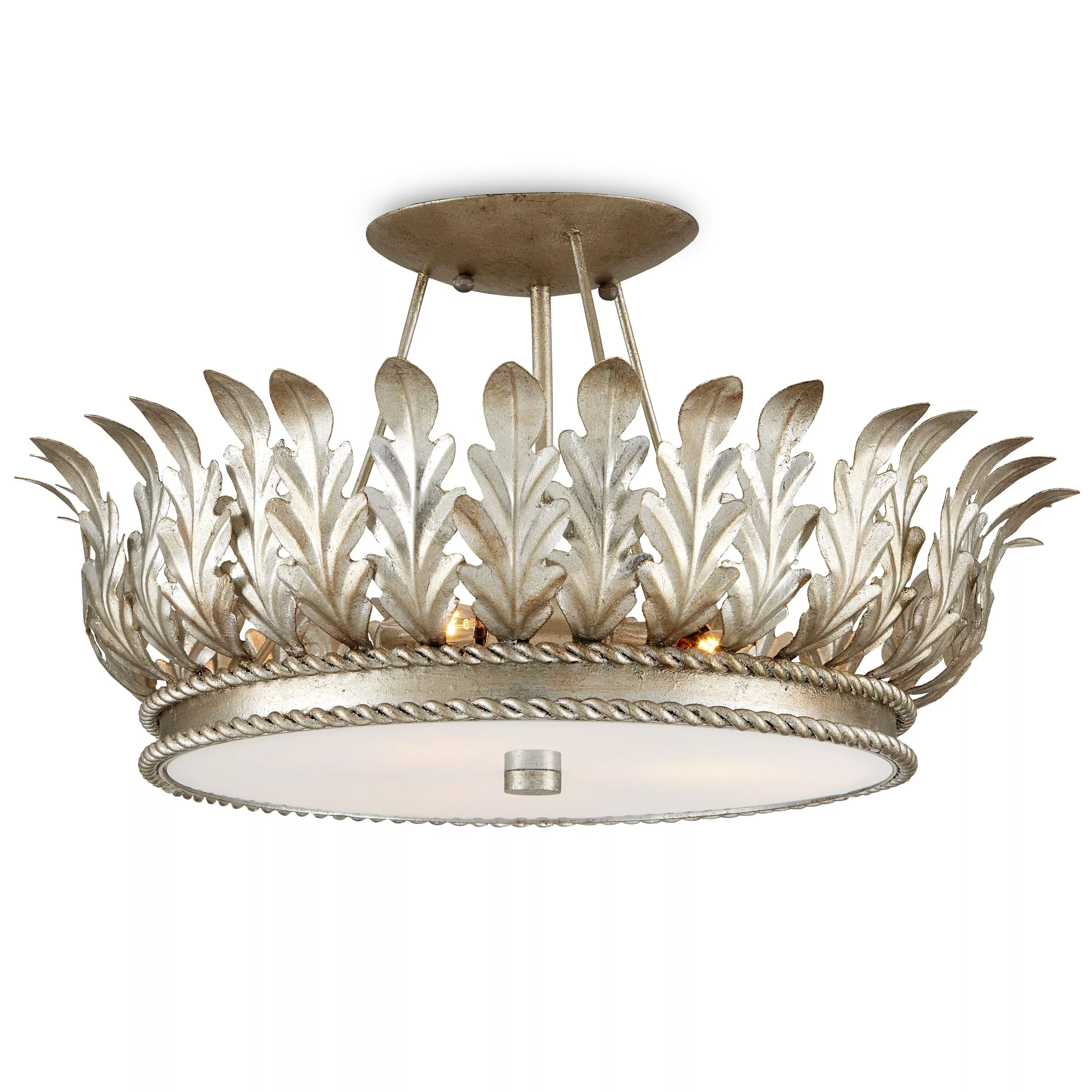 Biddulph Silver Semi-Flush Mount