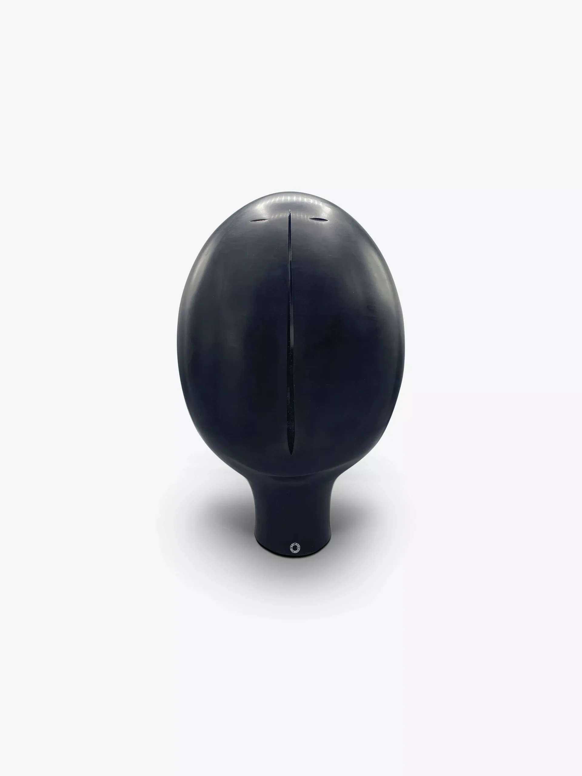 Black Mouth Blown Glass Dolmen B Sculpture
