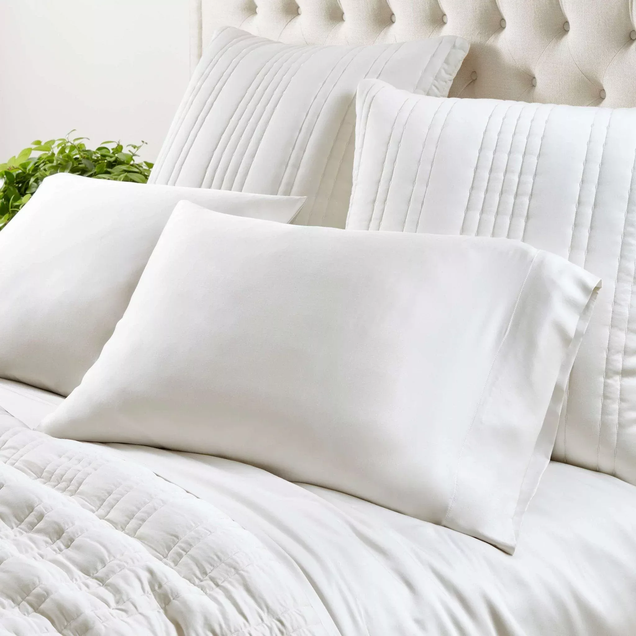 Blissful Bamboo Silver Pillowcases
