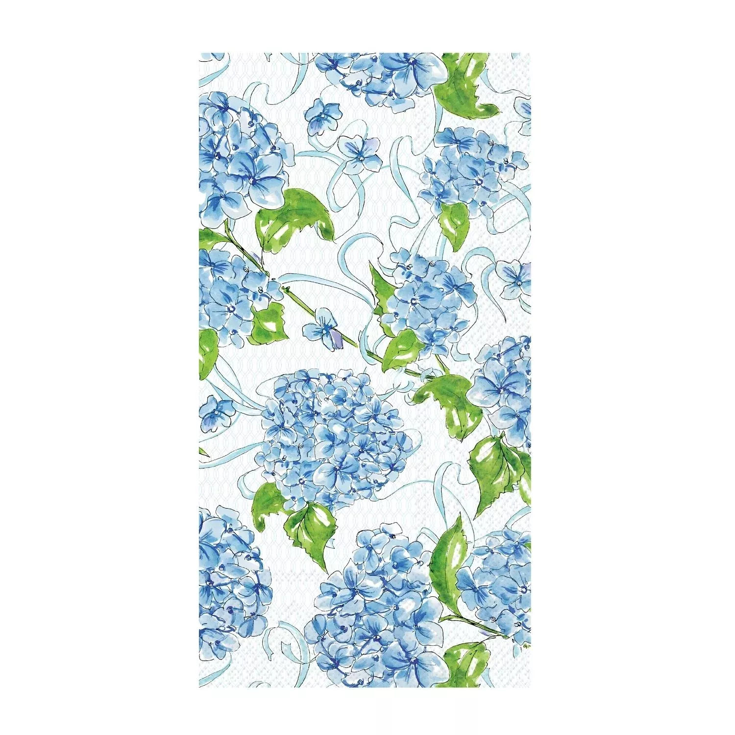 Blue Hydrangeas Paper Guest Towels (Pack of 16)