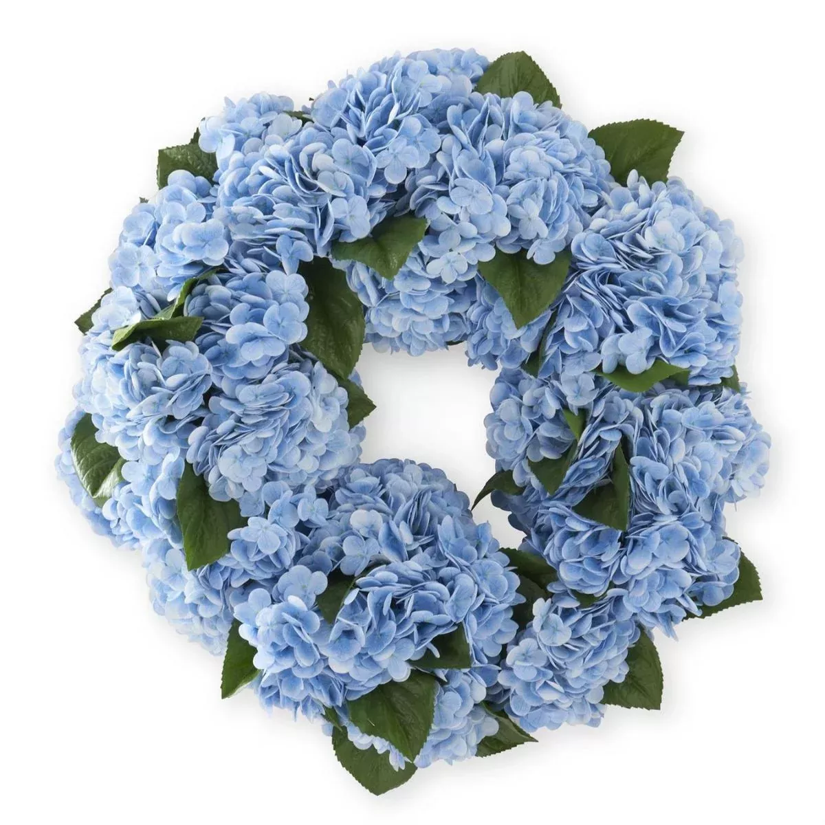 Blue Real Touch Hydrangea Wreath, 24"