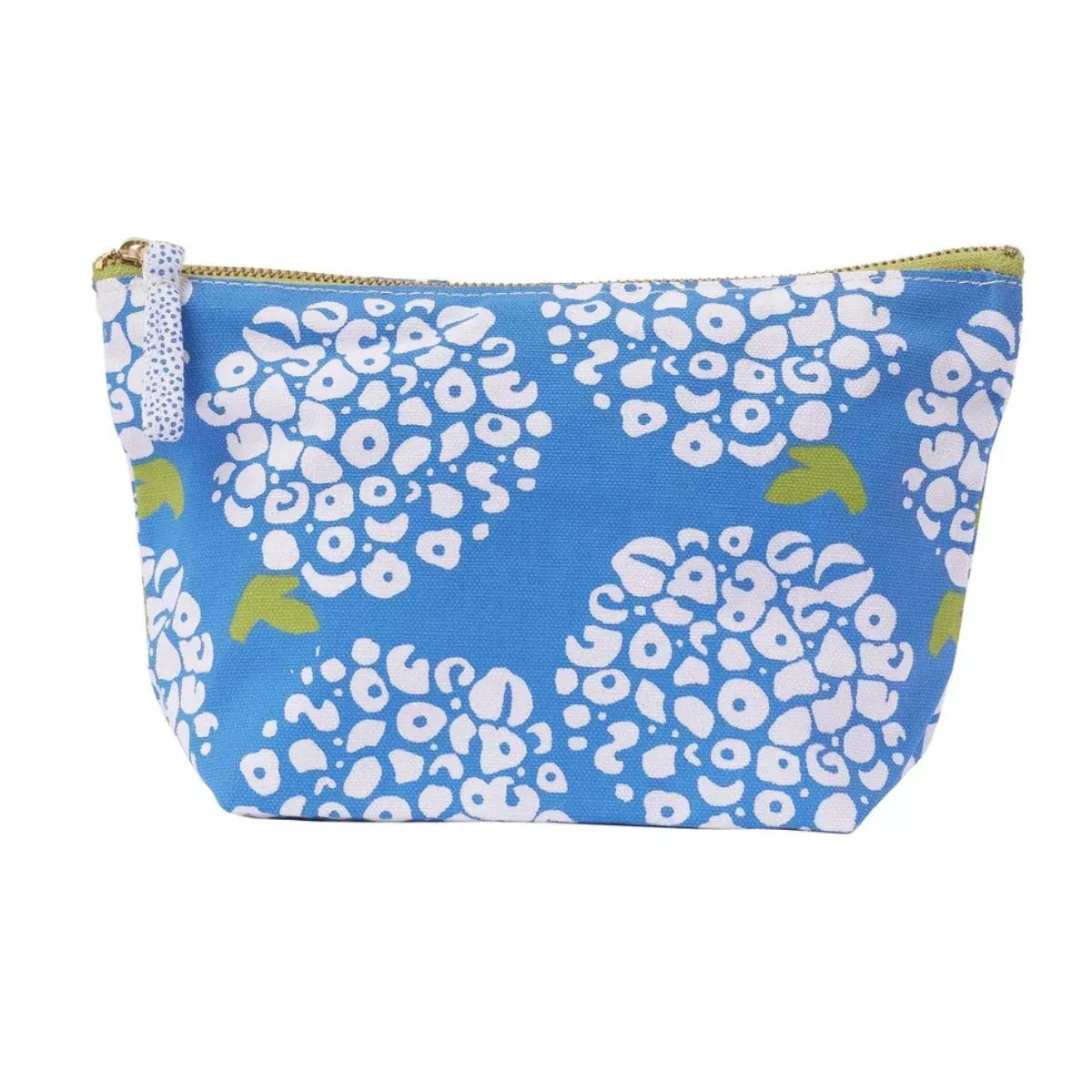 Blue and White Hydrangea Canvas Pouch