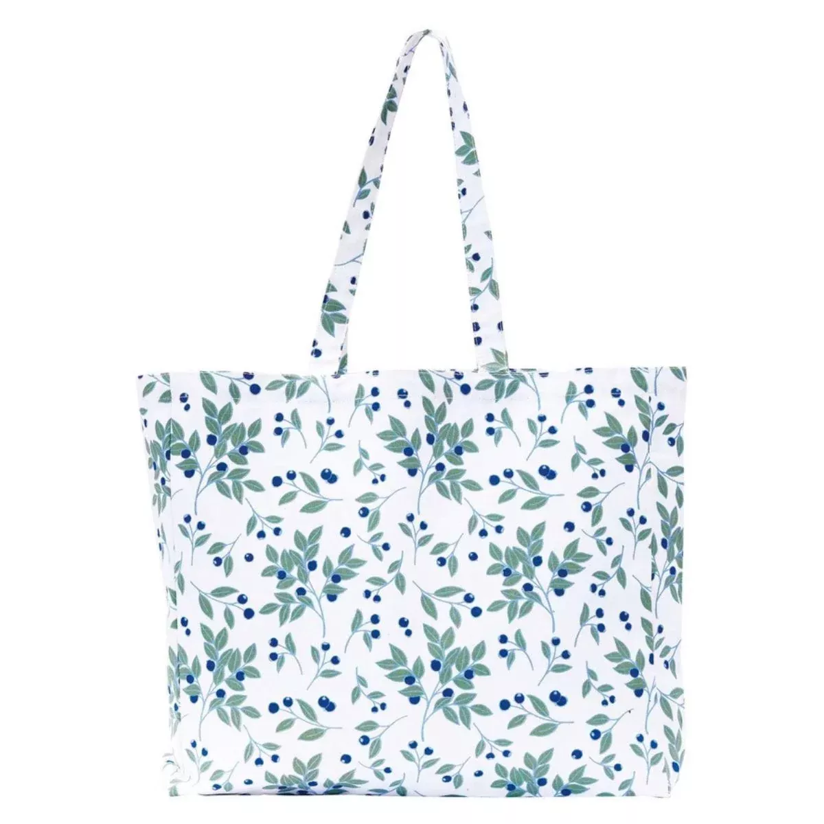 Blueberries Canvas Bucket Bag